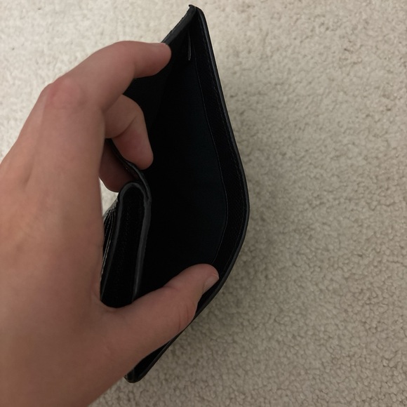 Coach Black Leather Compact Wallet - Picture 6 of 6